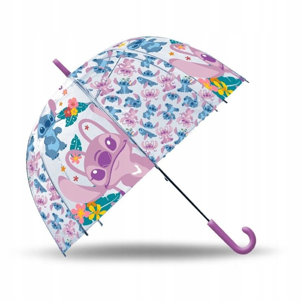 Parasolka przezroczysta manualna 46cm Stitch ST00085 – Idealna dla małych fanów