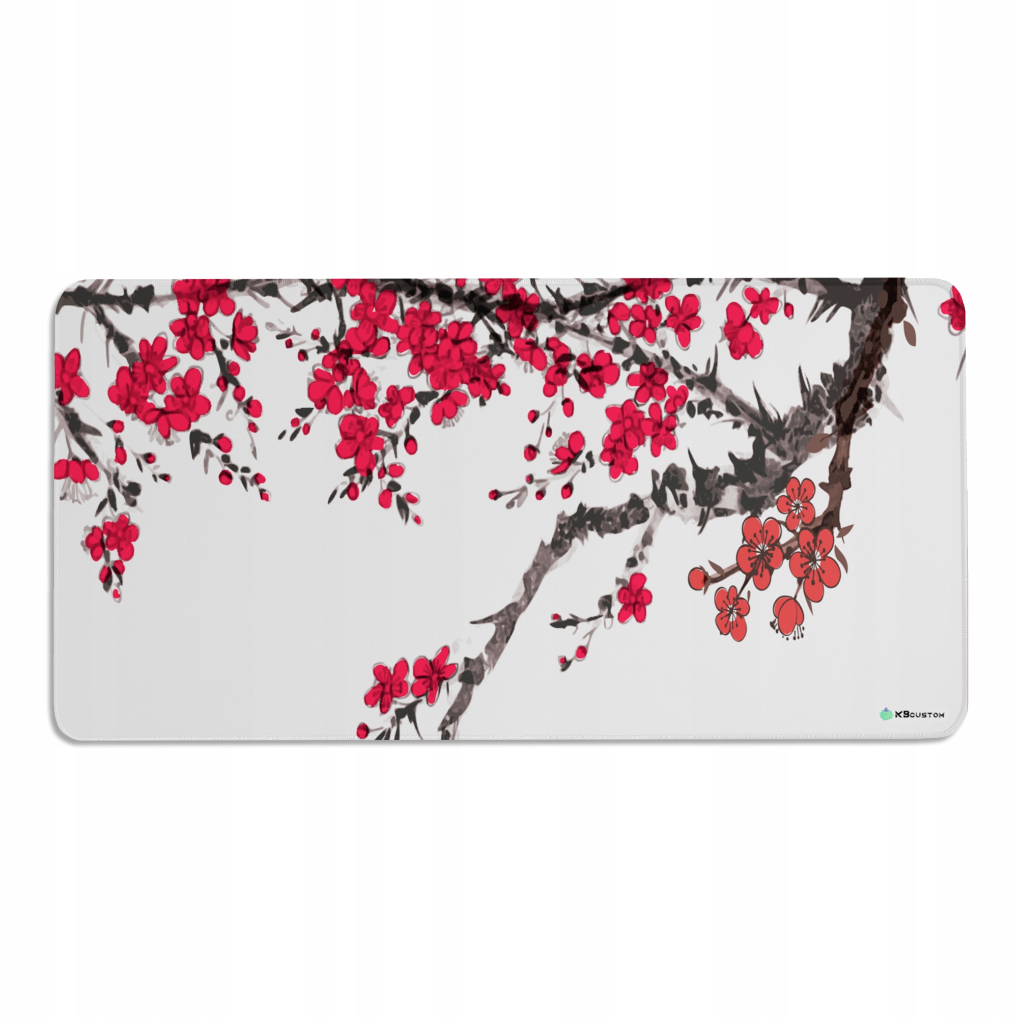 DUŻA PODKŁADKA MATA POD MYSZKĘ MYSZ 100x50 XXXL KBcustom Biurko Flower 57 – Komfort i styl w jednym