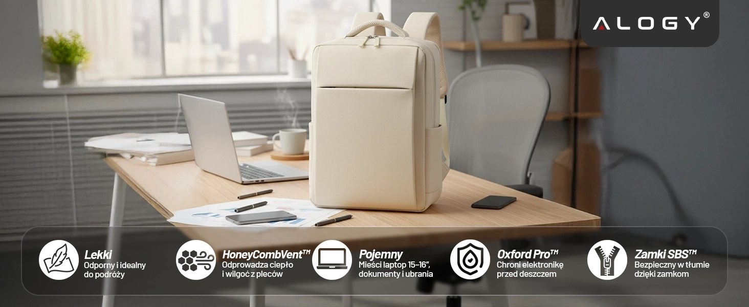 Plecak biznesowy na laptopa 15-16