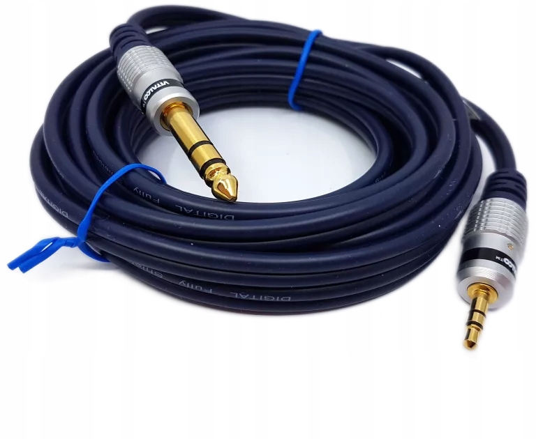 VITALCO MK68 Kabel Audio mini Jack 3,5mm Stereo / Jack 6,3mm Stereo – Wysoka jakość dźwięku