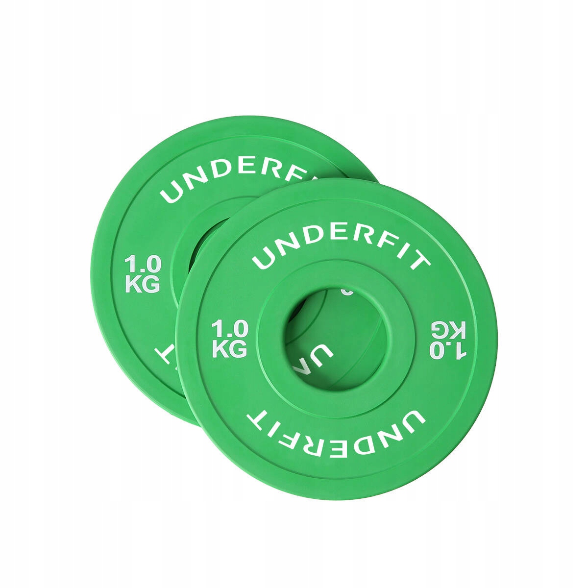 Obciążenie olimpijskie bumper Color Mini UNDERFIT 2 x 1 kg – Idealne do treningu siłowego