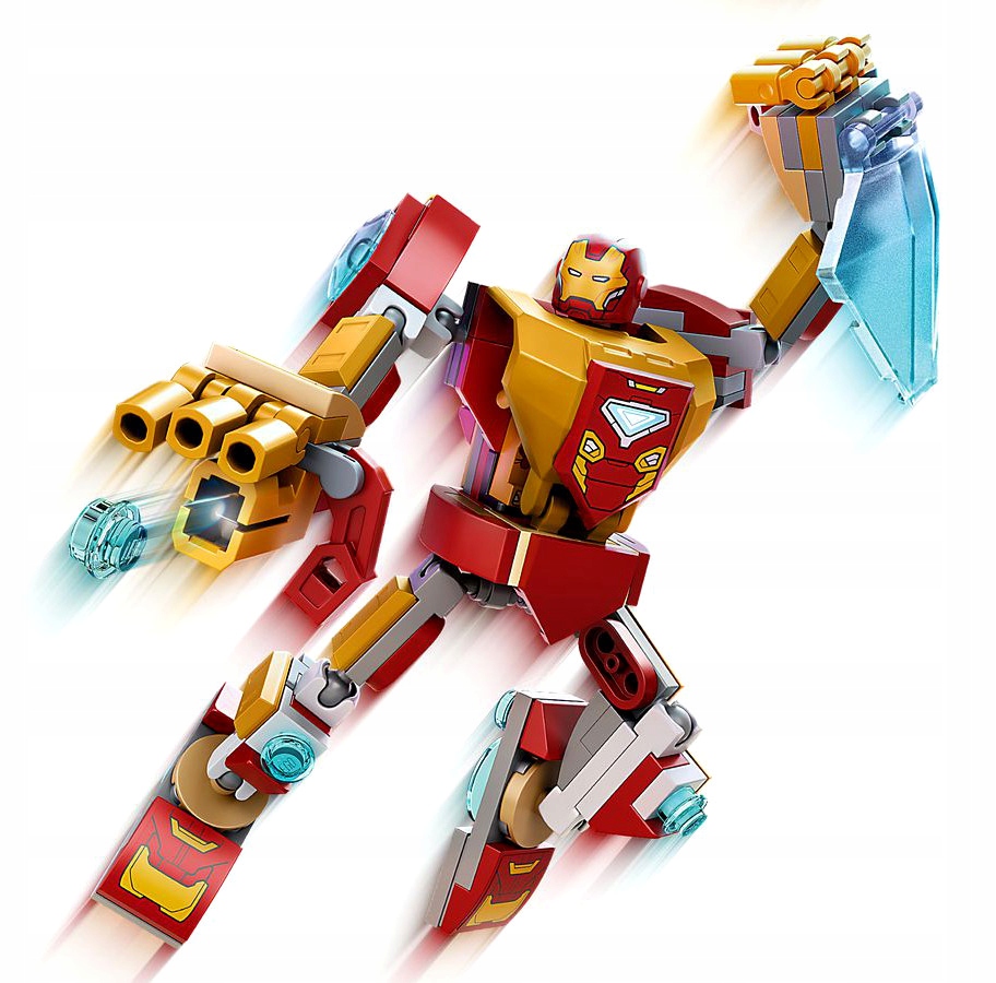 LEGO Marvel Mechaniczna zbroja Iron Mana (76203) – Superbohaterska zabawa w Twoim domu