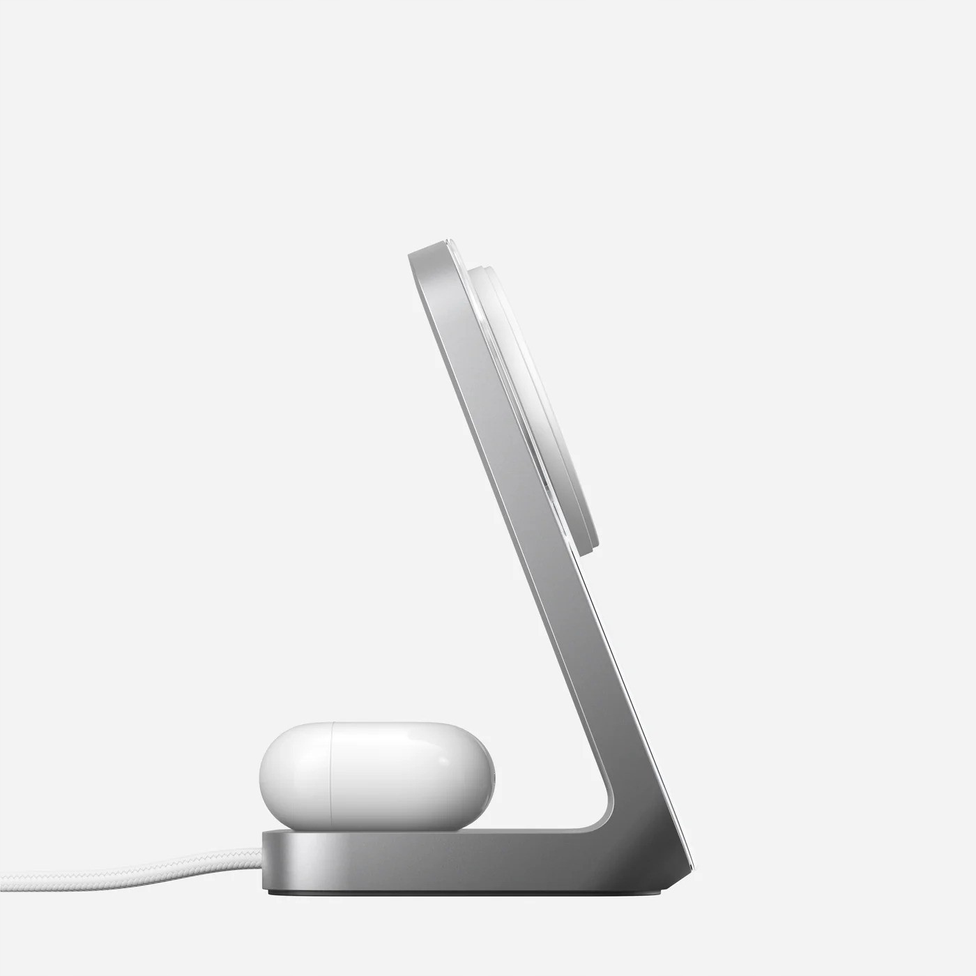 Kompaktowa 2-w-1 stacja ładująca dla iPhone i AirPods