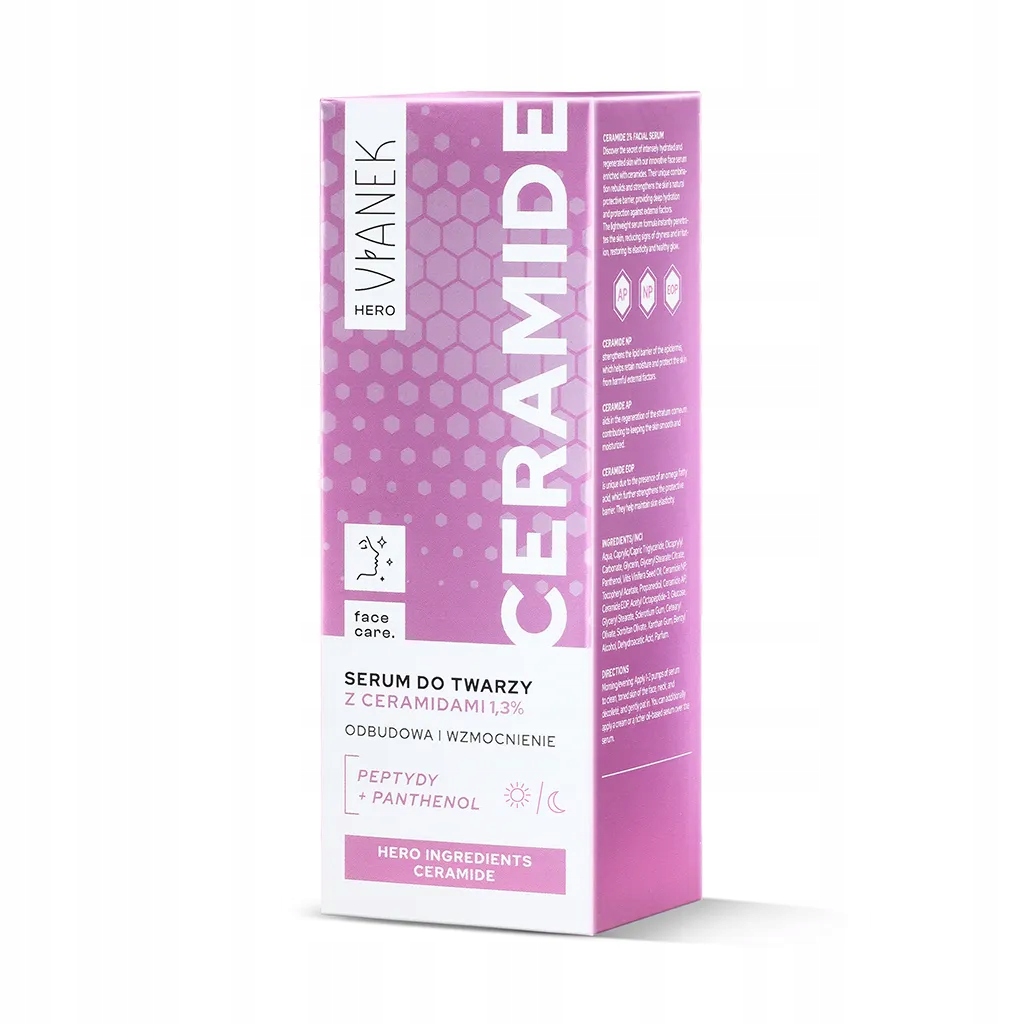 Kluczowe składniki: Ceramidy, Panthenol i Peptydy