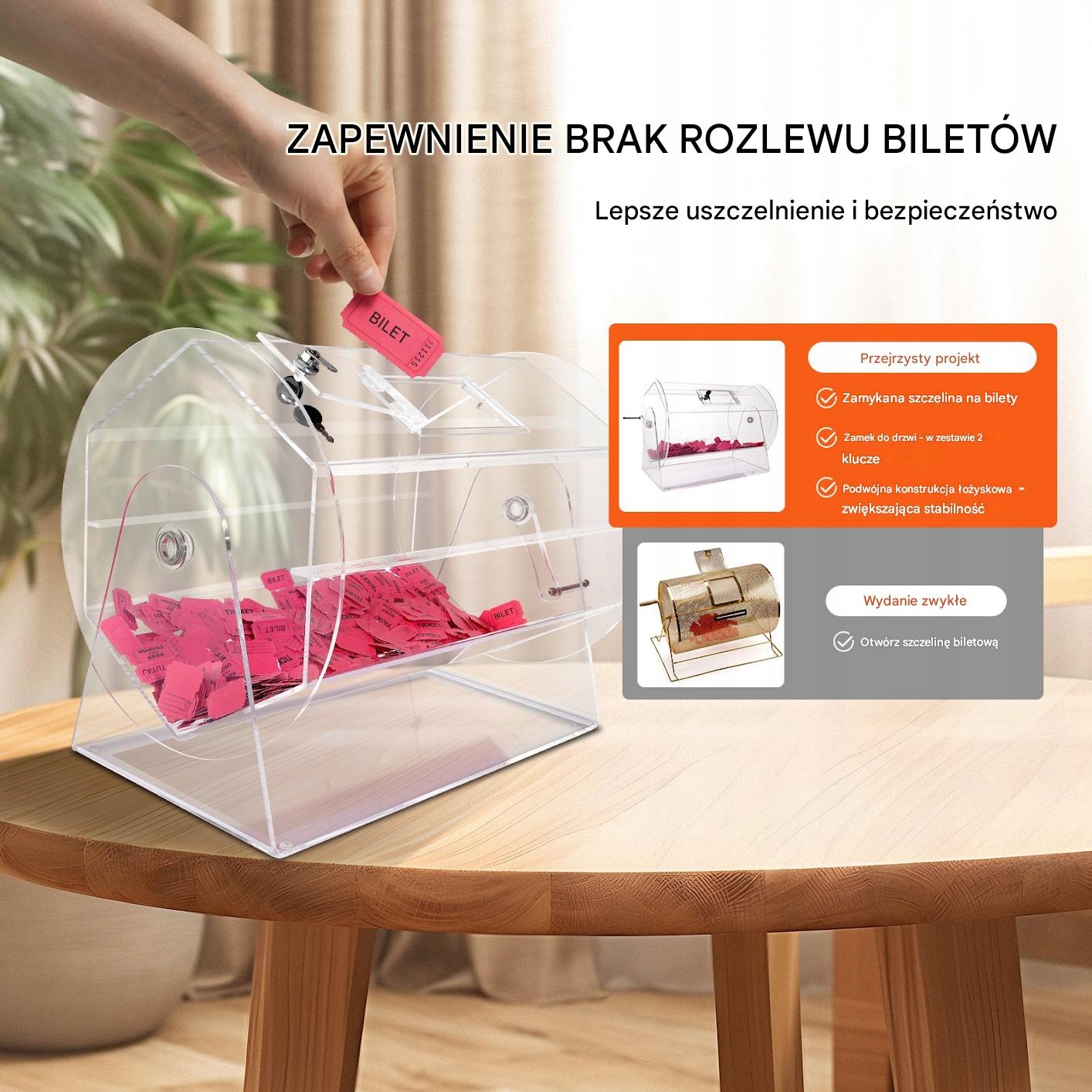 Bezpieczeństwo użytkowania – Zamek na klucz i ergonomiczny uchwyt