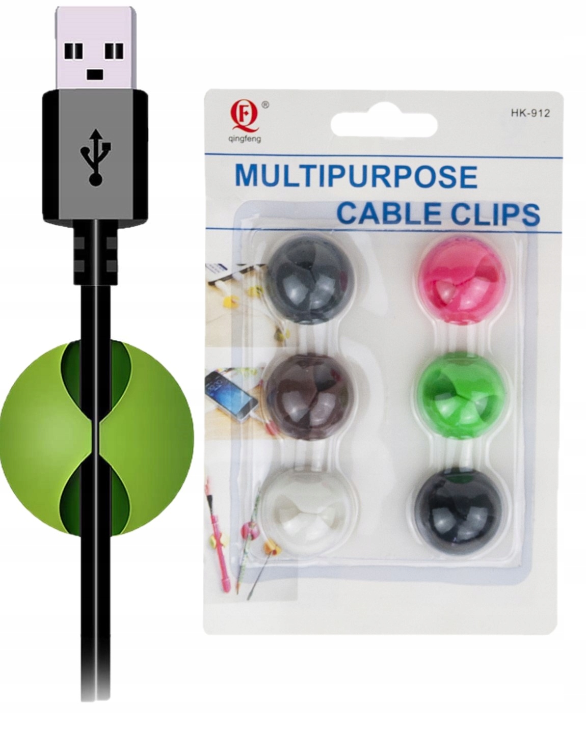 TV87 6x ORGANIZER KABLI CABLE DROP UCHWYT – Idealne rozwiązanie dla porządku w kablach