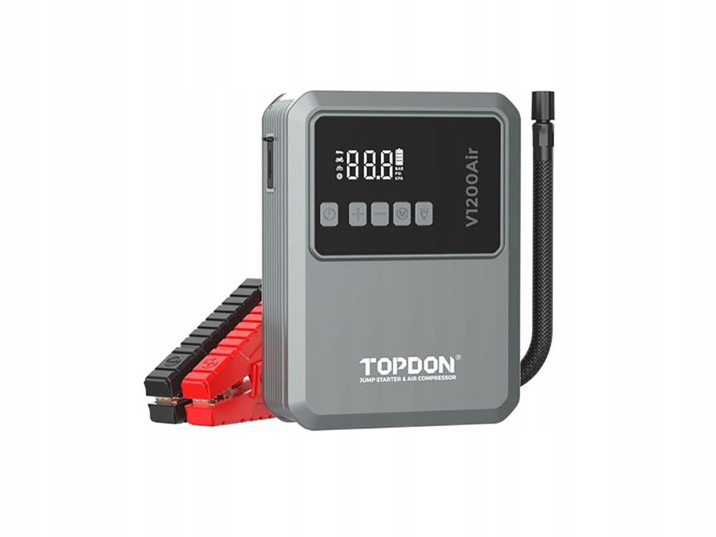 TOPDON Car Jump Starter JumpSurge V1200air – Niezawodny rozrusznik do każdego pojazdu