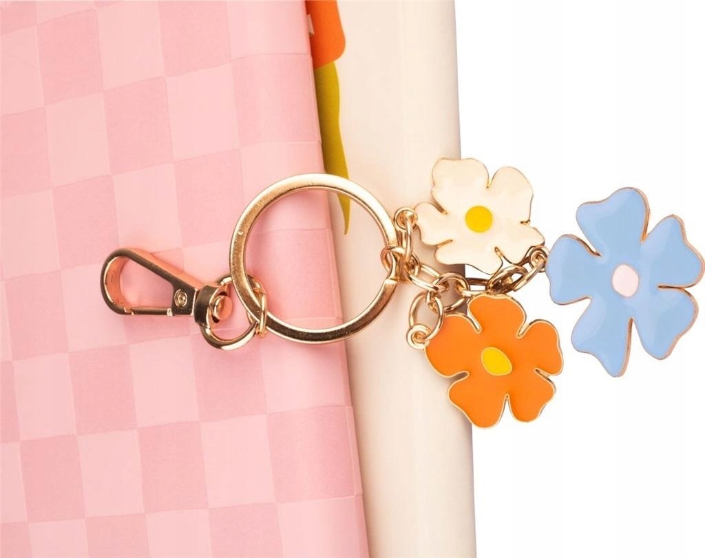 Metalowy emaliowany brelok w kolorach BLOOM