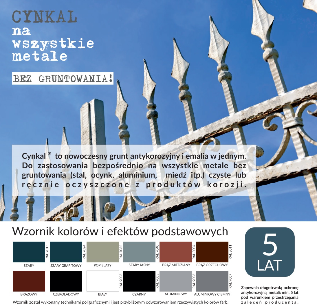 Wysoka przyczepność i ochrona przed korozją