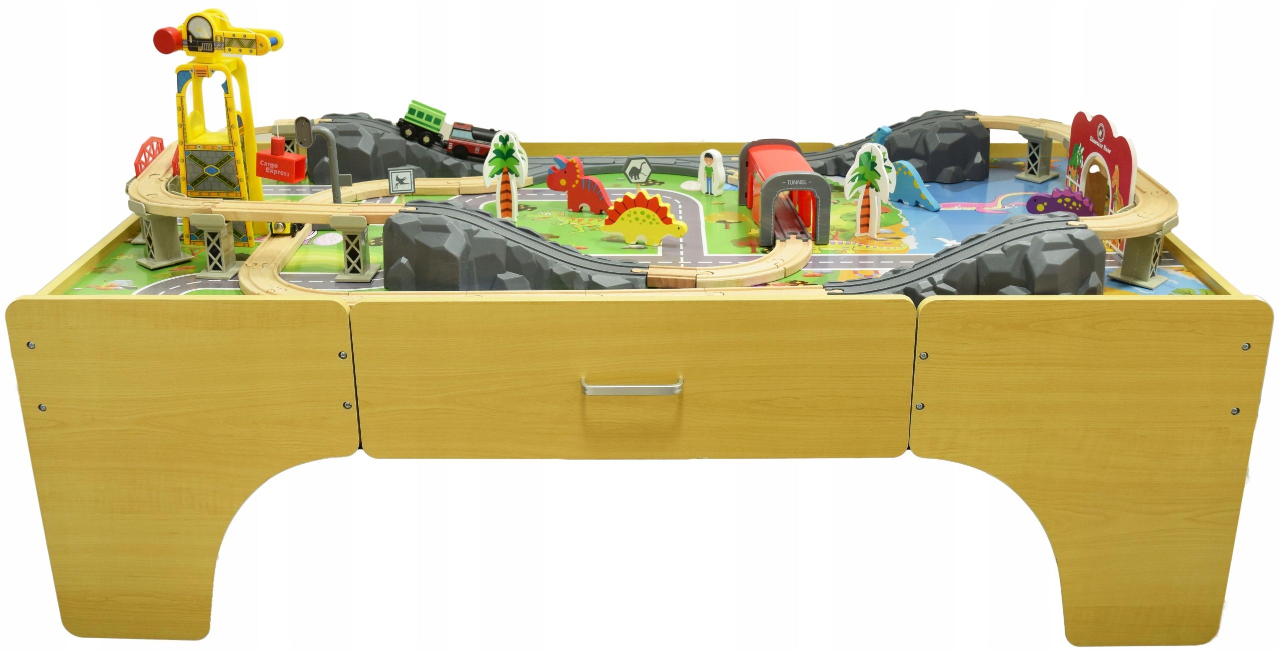 Drewniana kolejka Krzyś Dino Park – Wspaniała zabawa dla dzieci