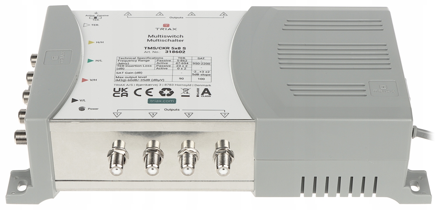 Triax MULTISWITCH TMS-5/8S – Wydajne zarządzanie sygnałem