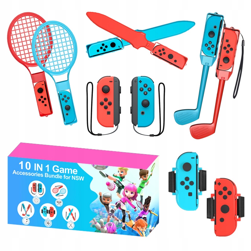 Różnorodność akcesoriów sportowych dla Nintendo Switch