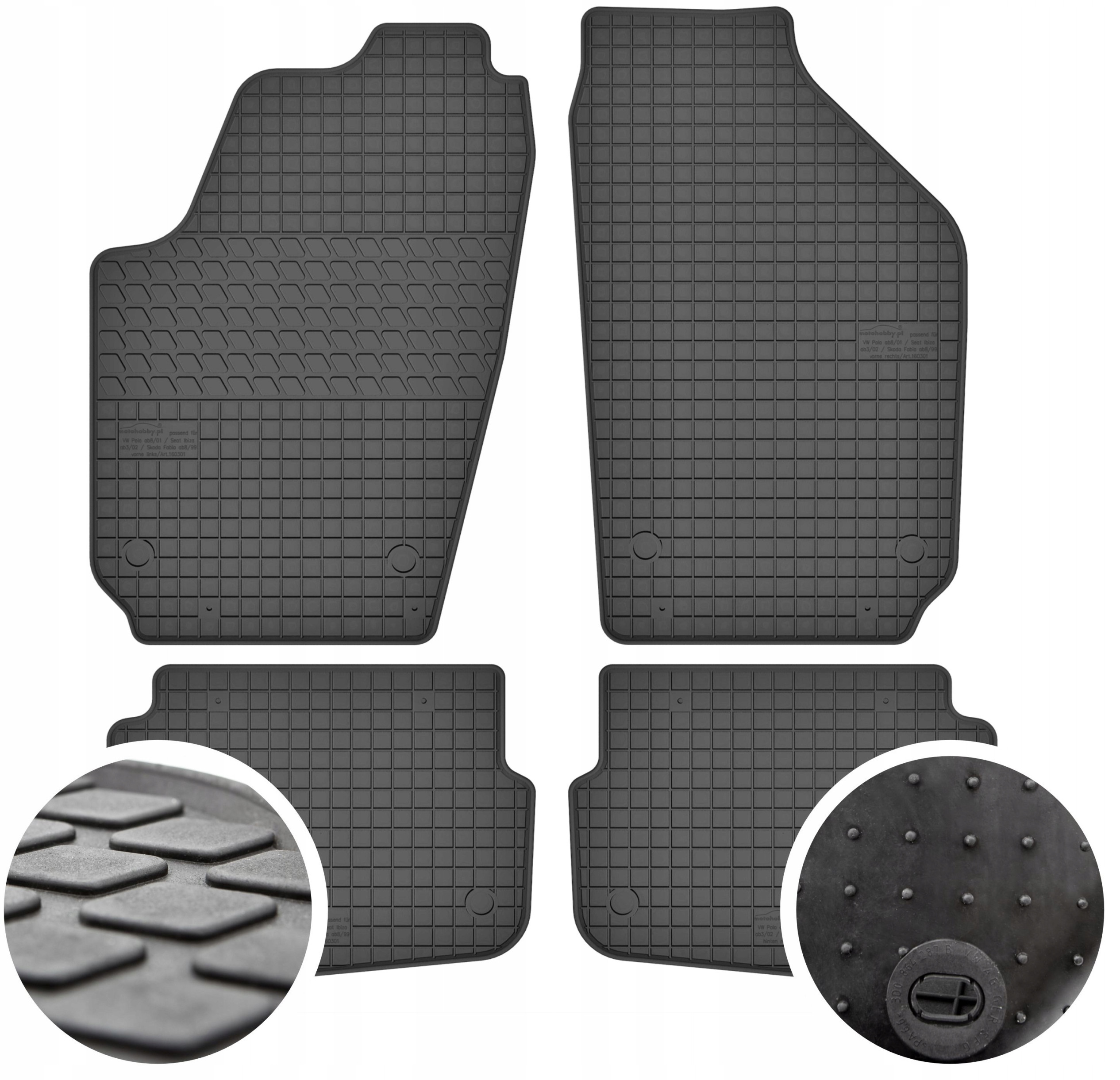 Wysokiej jakości materiał gumowy – Bezzapachowe i odporne na ścieranie