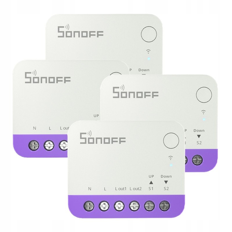 Inteligentny mini przełącznik do rolet WiFi Sonoff MINI-RBS [4 PACK] – Nowoczesna automatyzacja zasłon