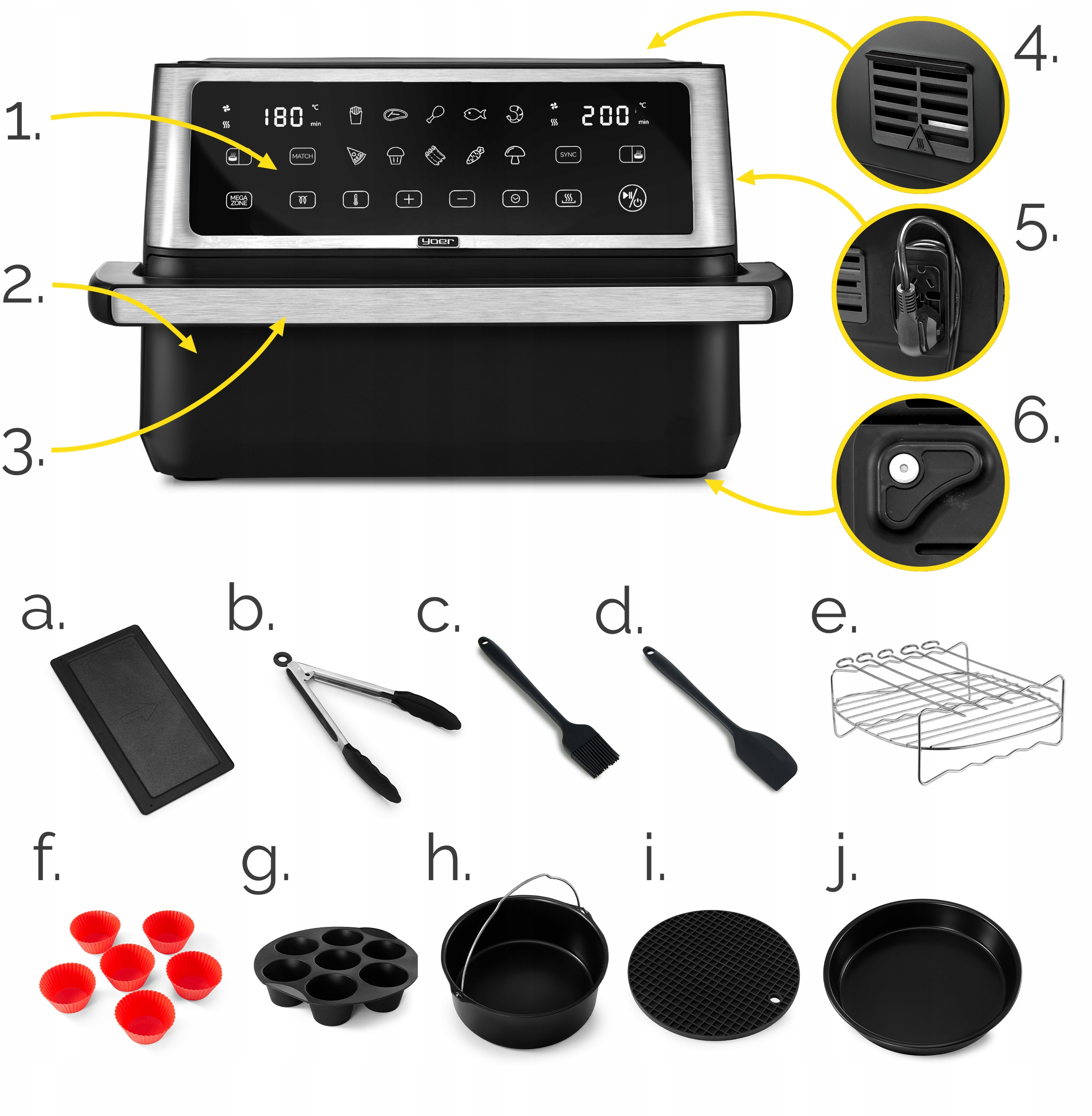 Technologia AeroHeat™ – Równomierne gotowanie bez tłuszczu