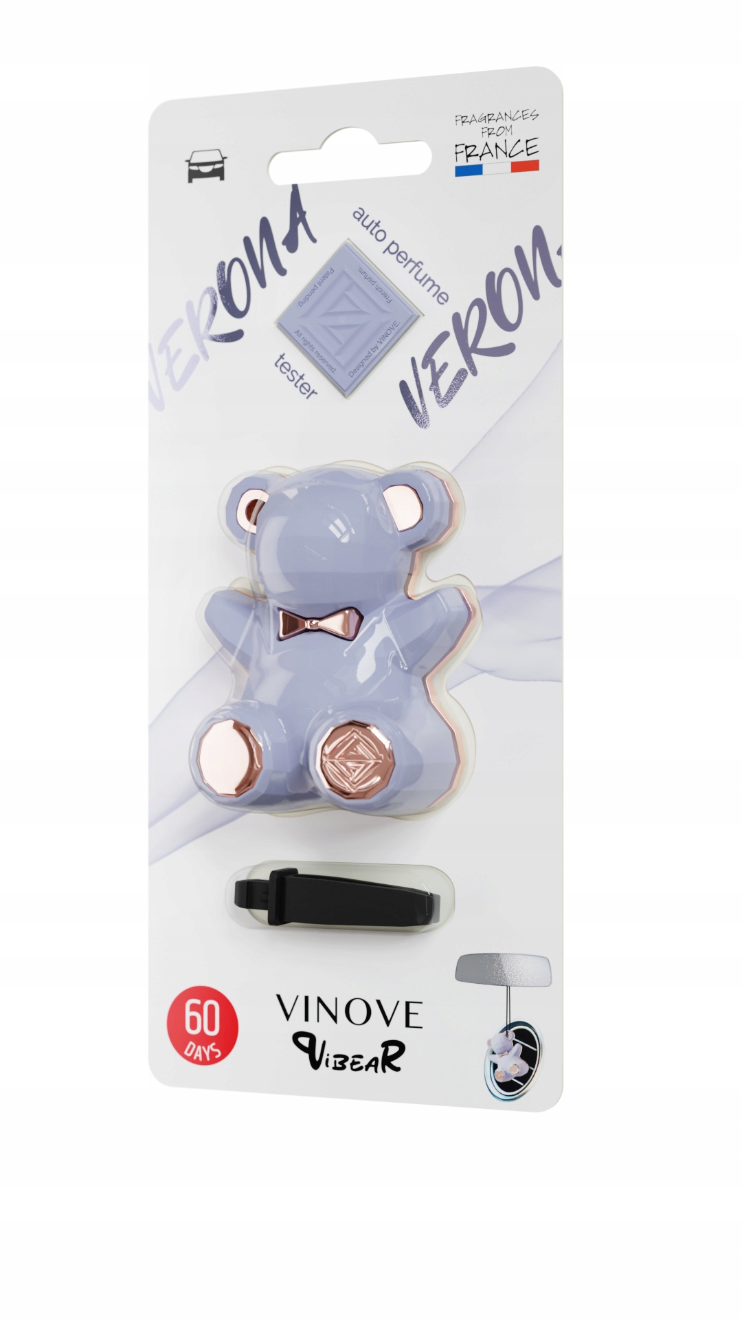 Odświeżacz powietrza zapach samochodowy VINOVE ViBEAR VERONA – Ekskluzywne perfumy do Twojego auta