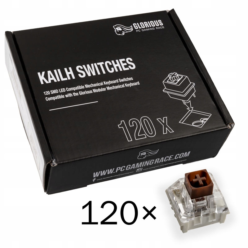 Glorious PC Gaming Race Glorious Kailh Box Brown Switches – Doskonałe przełączniki do klawiatur mechanicznych