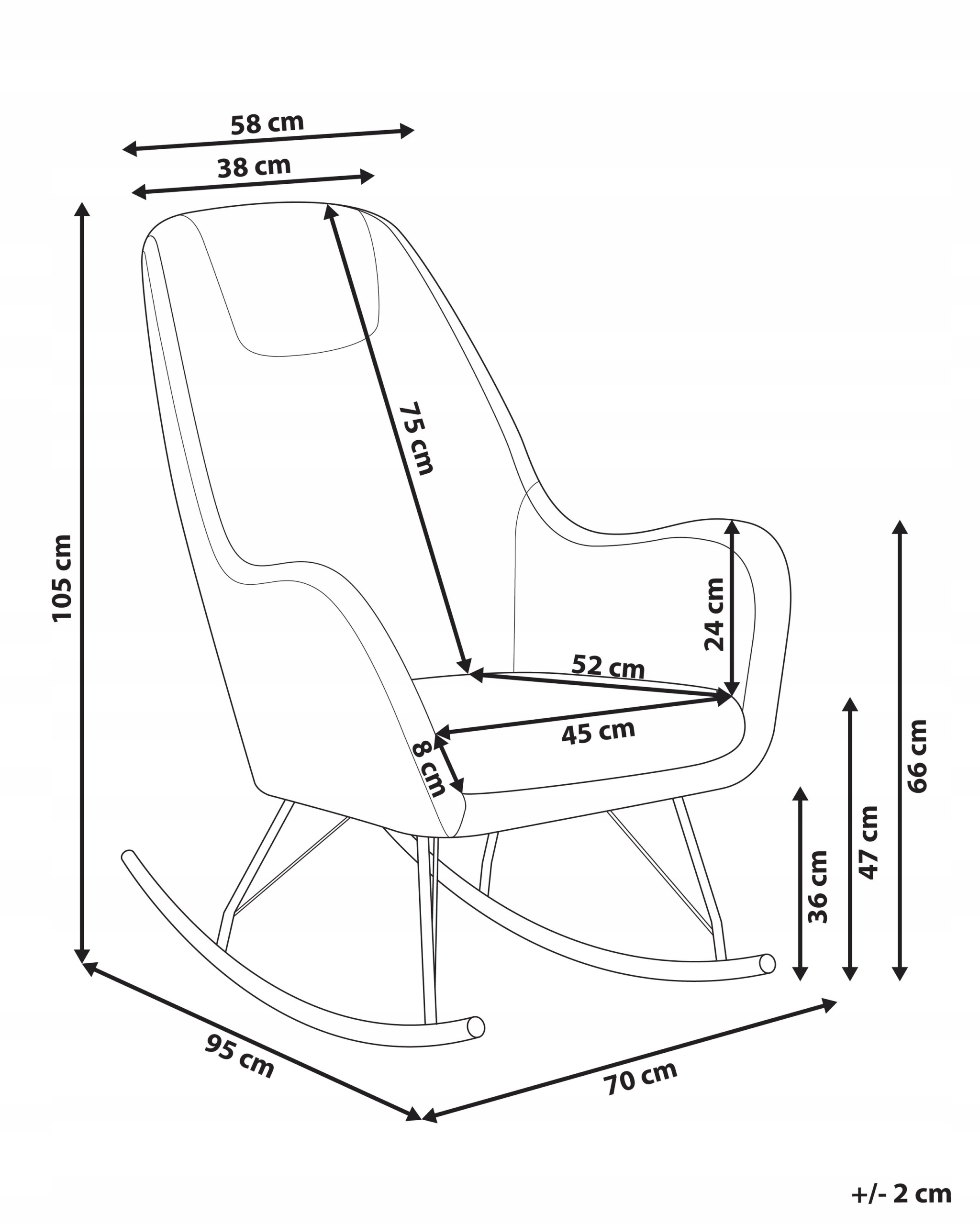 Stylowy design z metalowymi nogami w złotym kolorze