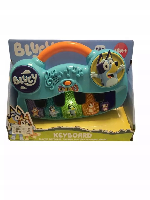 Wymiary i materiały – Szczegóły techniczne Bluey Keyboard