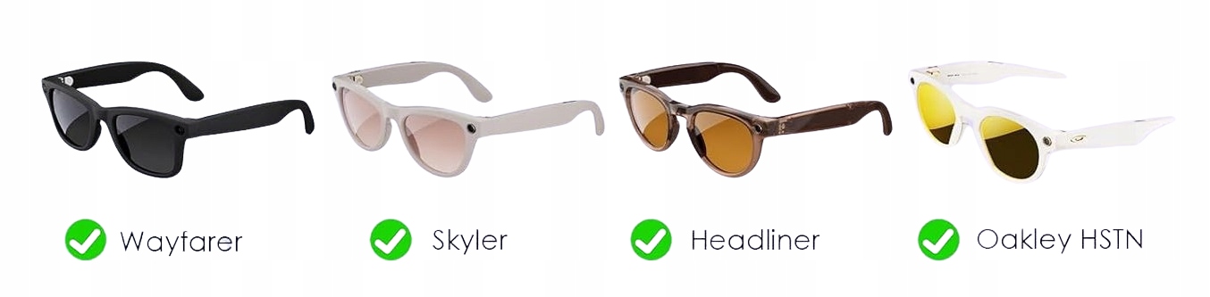 Kompatybilność z modelami Ray-Ban i Oakley
