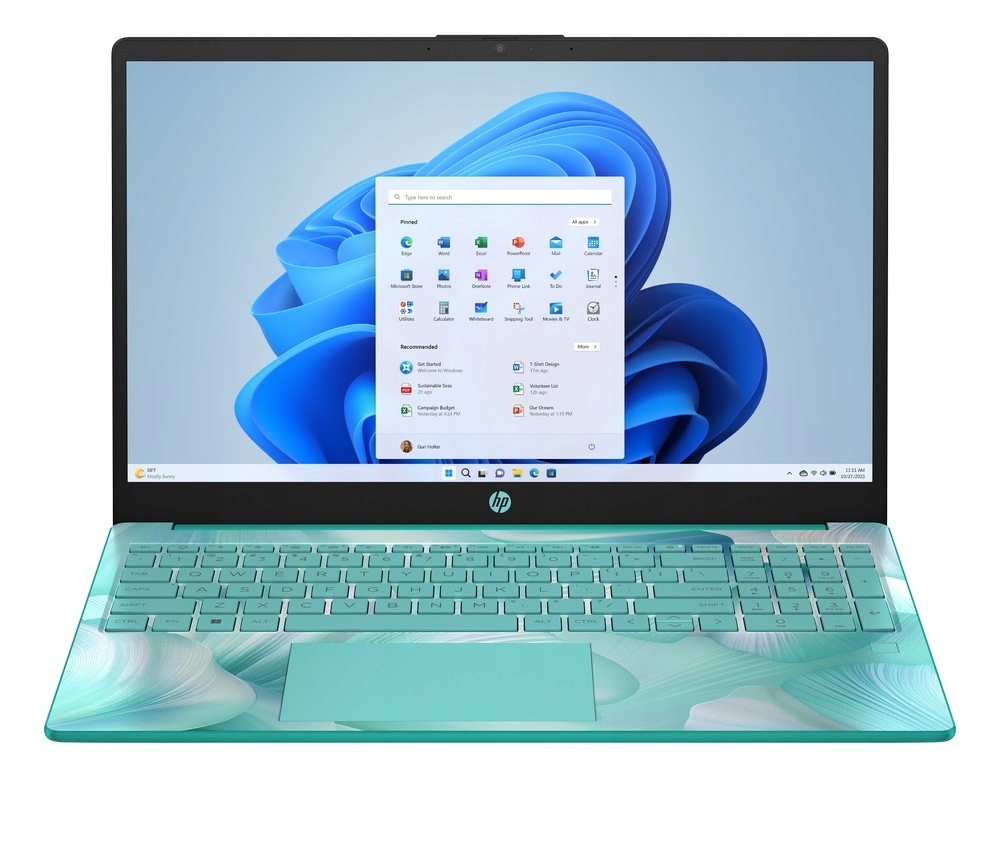 Laptop HP 15-fc0710ds – Wydajność i styl w niebieskim wydaniu