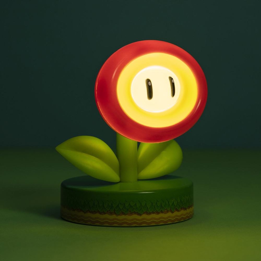 SUPER MARIO - ŚWIECĄCA FIGURKA FIRE FLOWER – Magiczna lampka do pokoju
