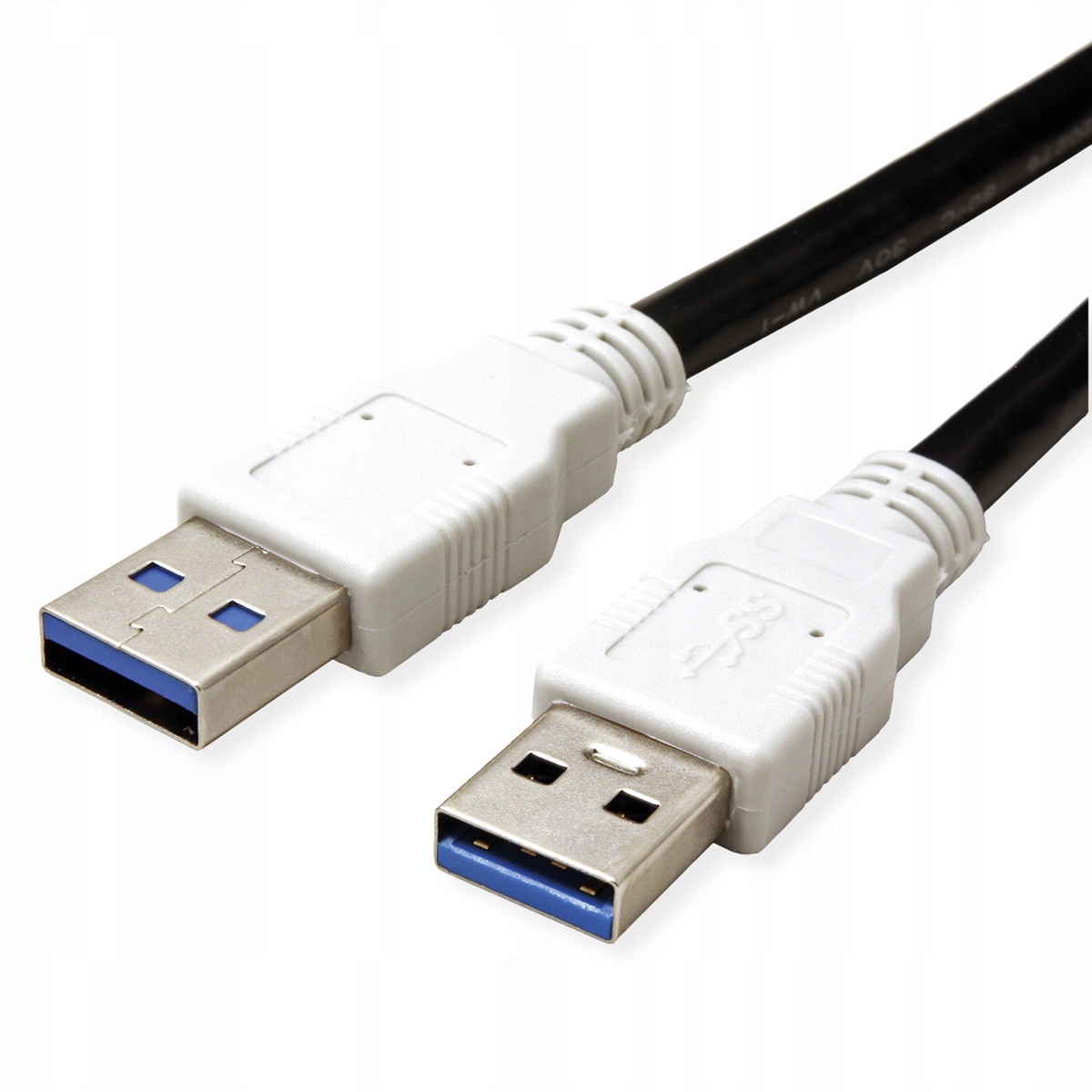 Kabel USB-A - USB-A 3 m Czarny – Wysoka jakość i niezawodność
