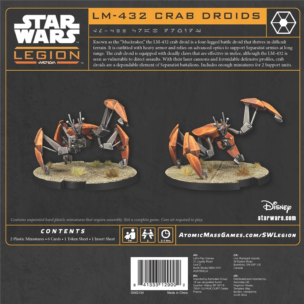 Kluczowe cechy zestawu – Co oferują LM-432 Crab Droids?