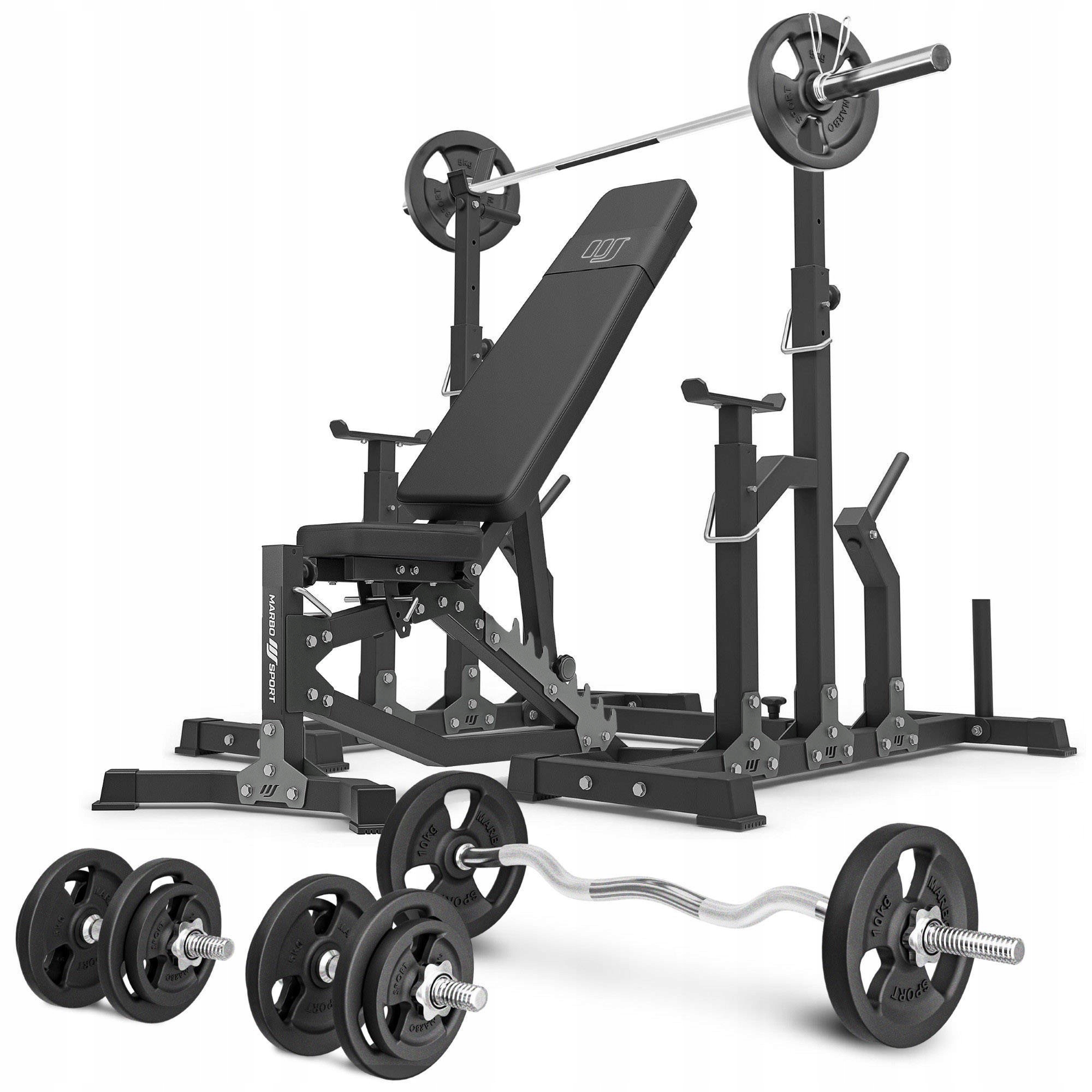 Zestaw MS11_2.0_83KG – Kompleksowe rozwiązanie do domowej siłowni