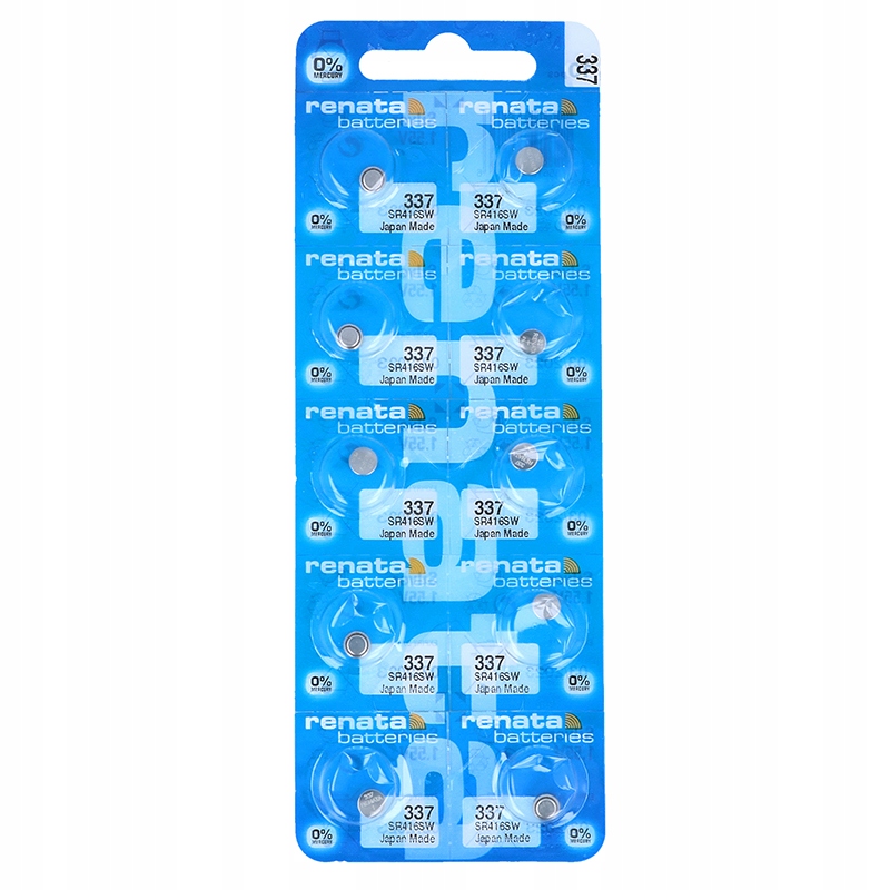 Wymiary i parametry baterii Renata 337 / SR416SW