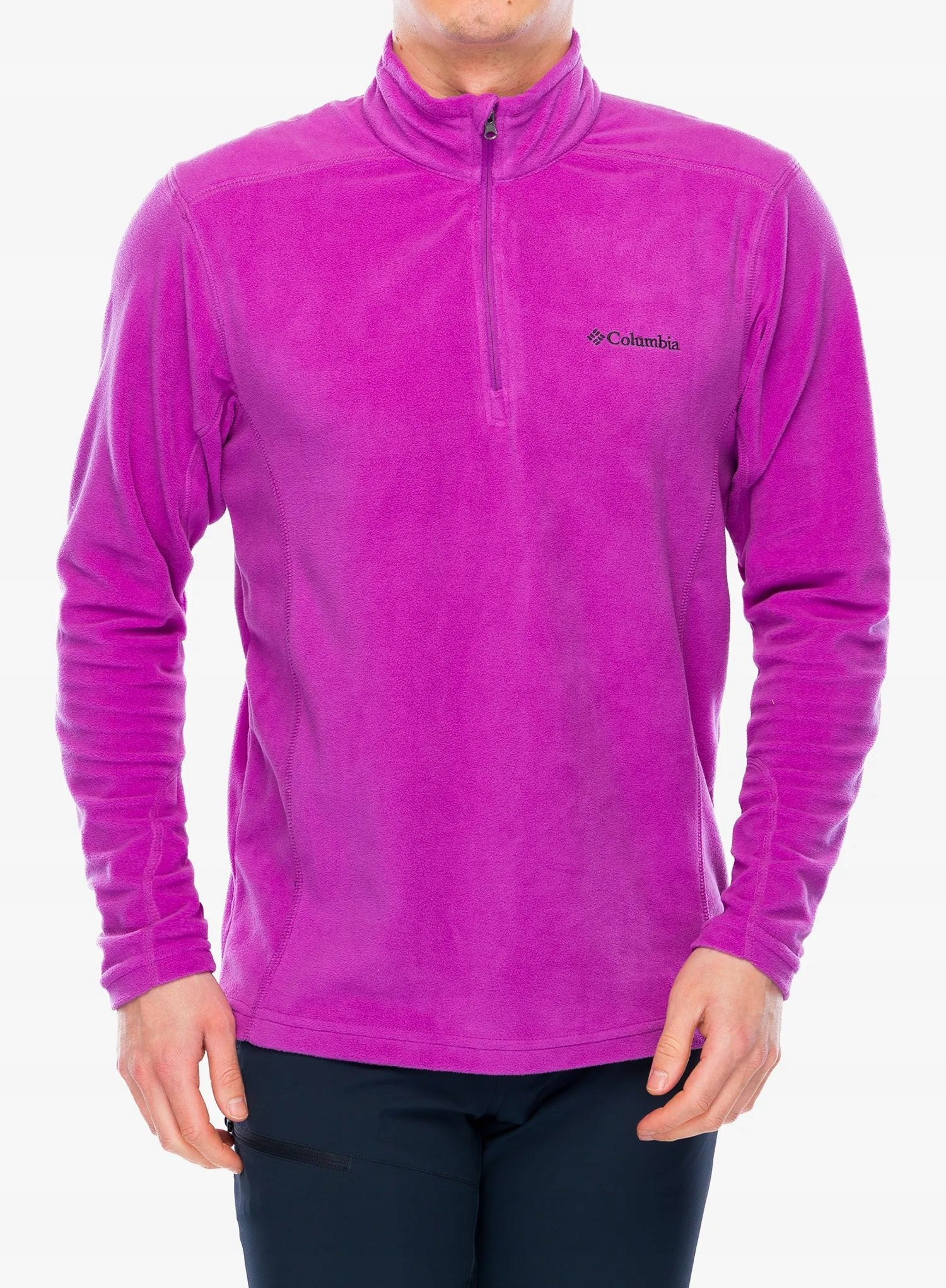 Bluza polarowa Columbia Klamath Range II Half Zip - razzle L – Komfort i styl w jednym