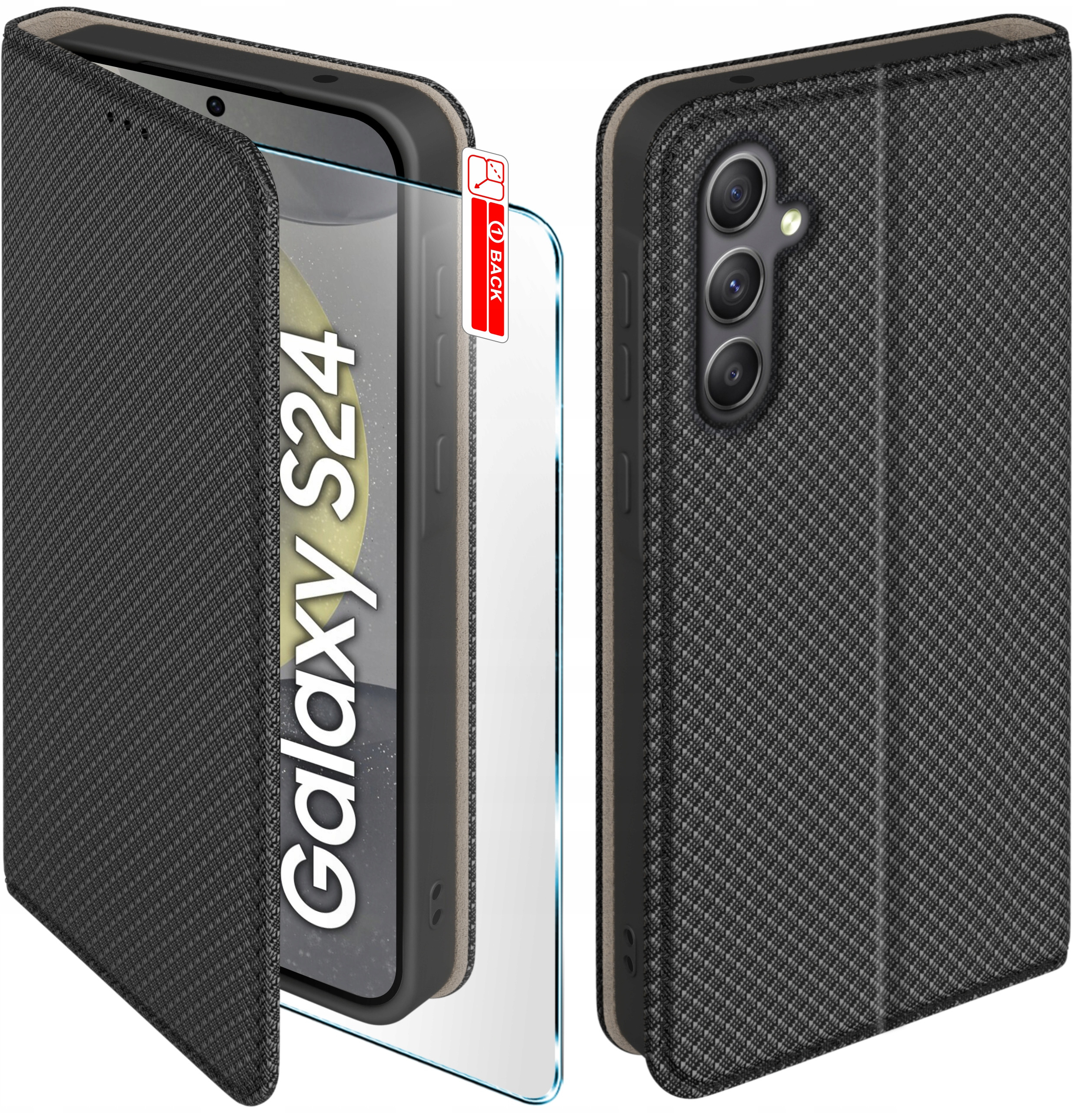 Etui z klapką do Samsung S24 – Ochrona i styl w jednym