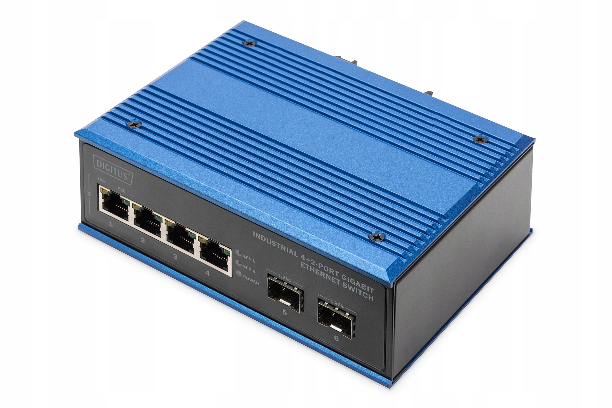 Przełącznik Digitus DIGITUS Industrial 4+2 - Port Gigabit Ethernet – Wydajność w trudnych warunkach
