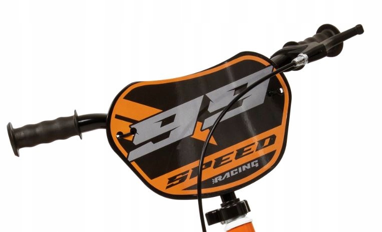 Atrakcyjny design – Czarny i pomarańczowy motyw Speed Racing