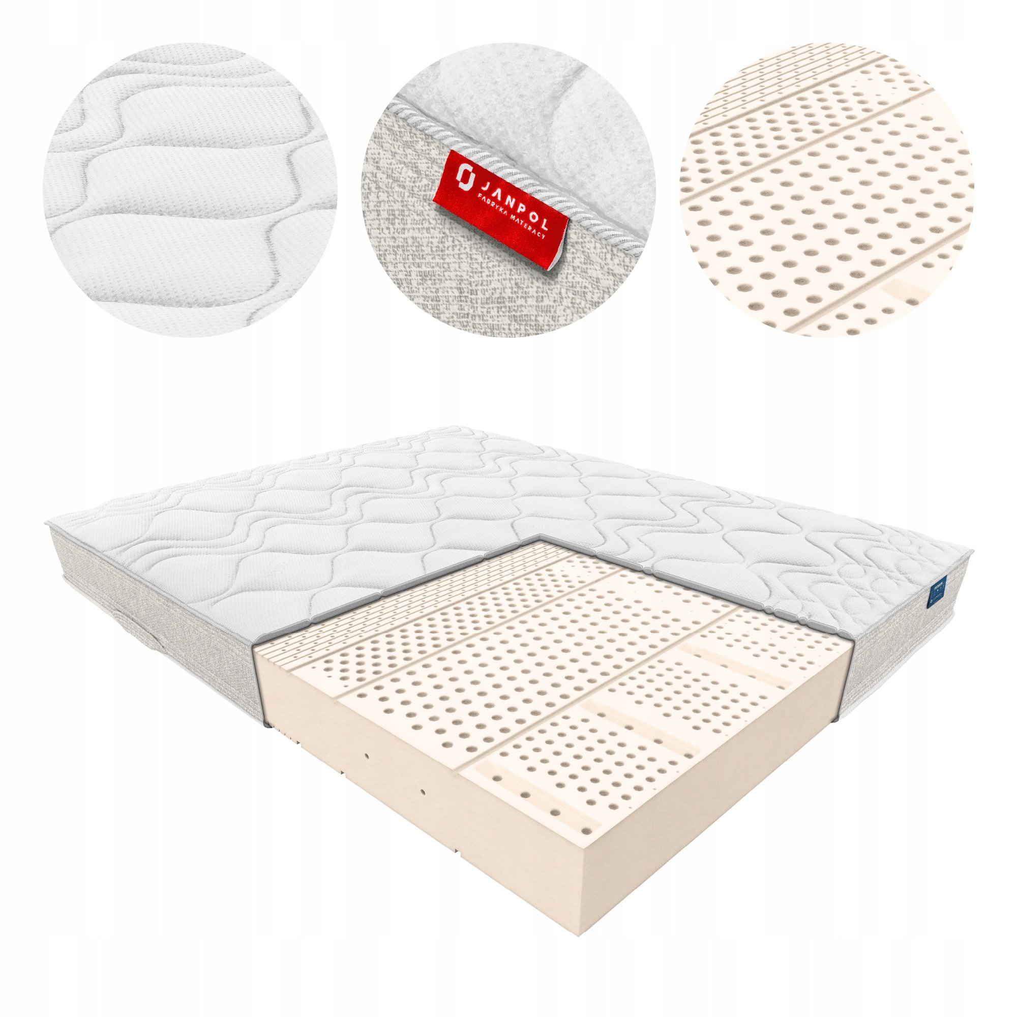 Materac Fides Adaptive Beige 80x200 – Komfortowy sen dla każdego