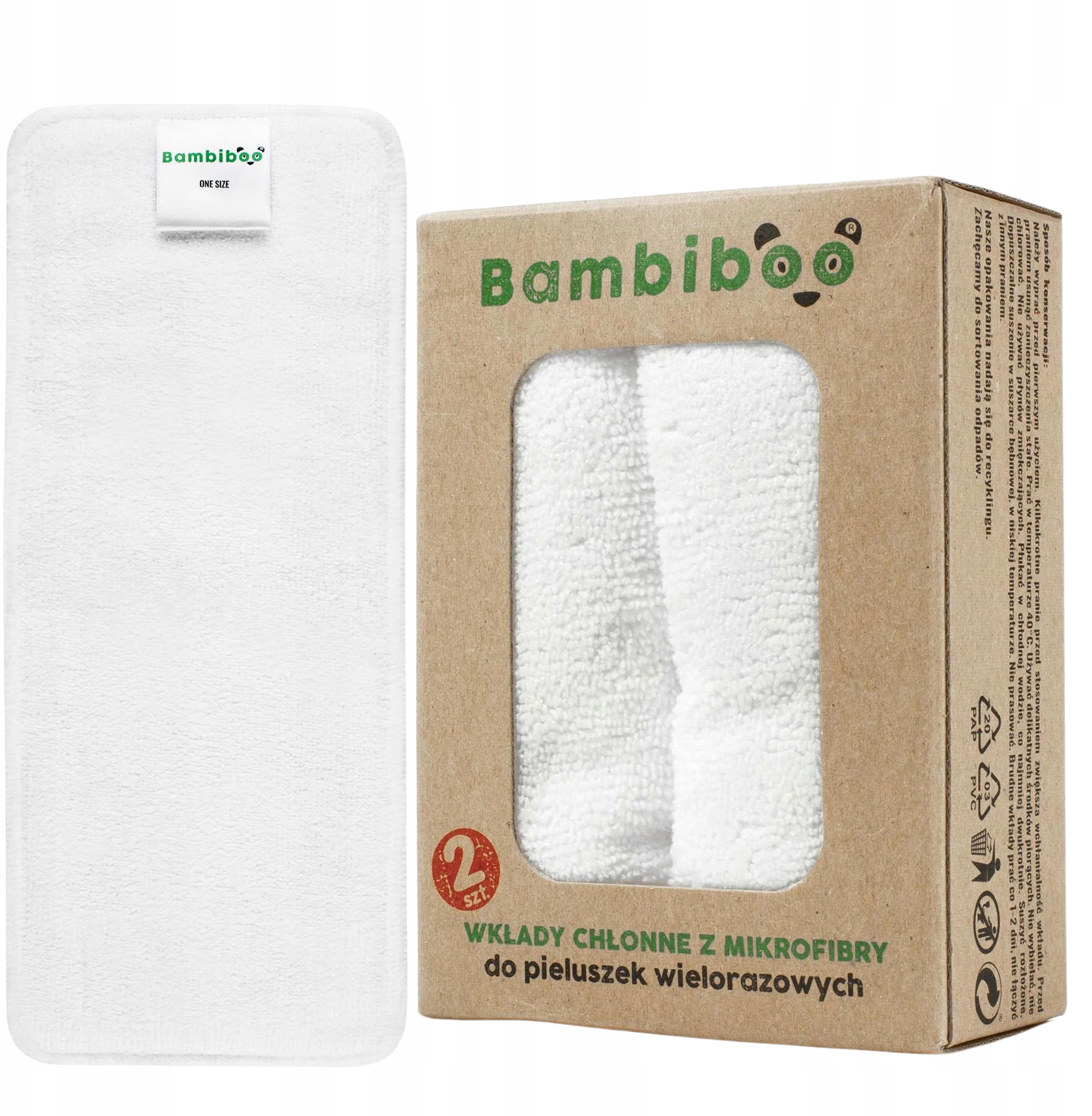BAMBIBOO - Wkład chłonny do pieluszek wielorazowych z mikrofibry
