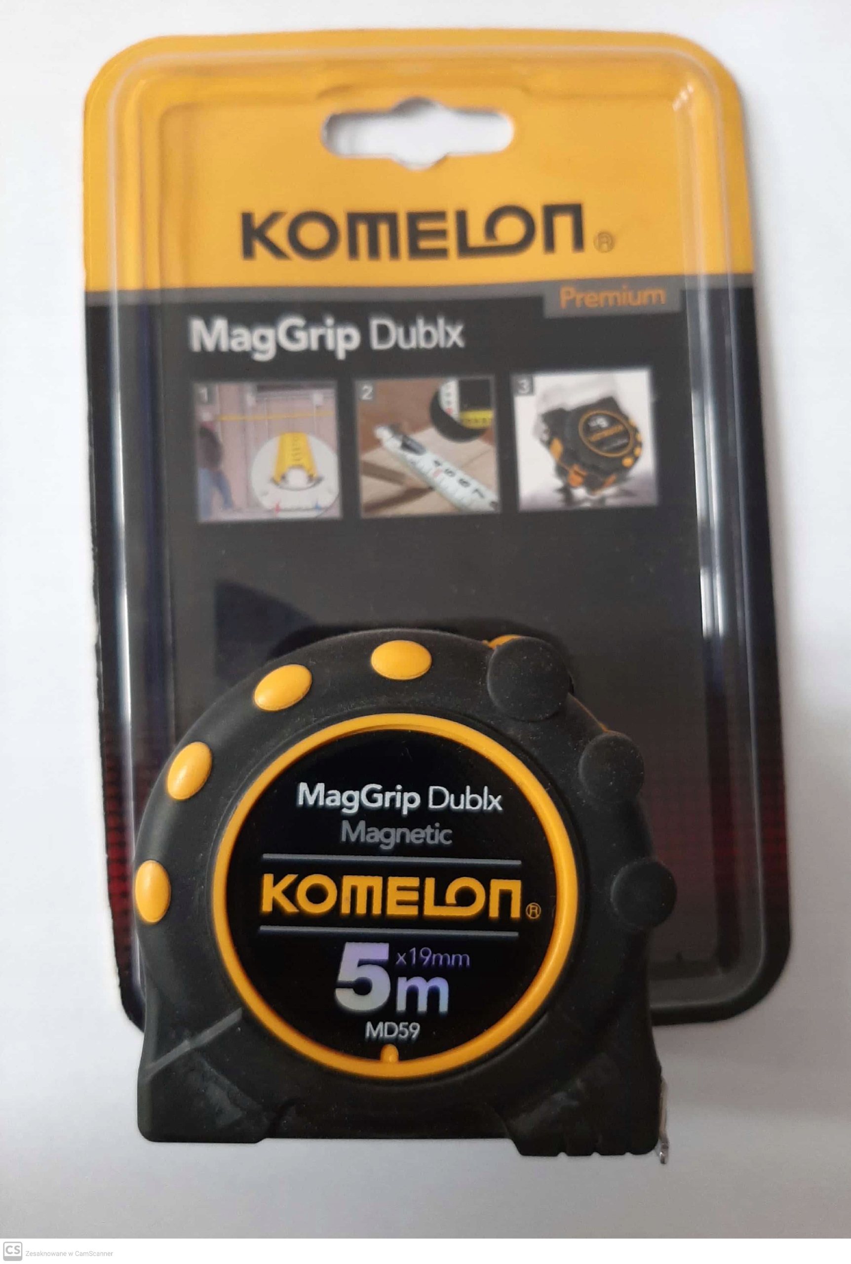 Roulette MAG GRIP DUPLEX 5 m x 19 mm – Niezawodna miara zwijana do każdego projektu