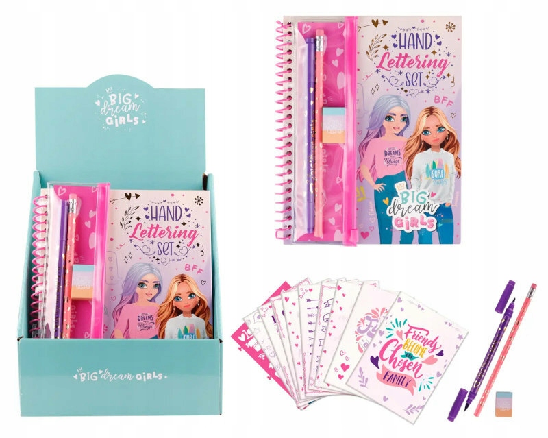 Notes kreatywny na spirali z akcesoriami BDGirls – Idealny dla dzieci i młodzieży