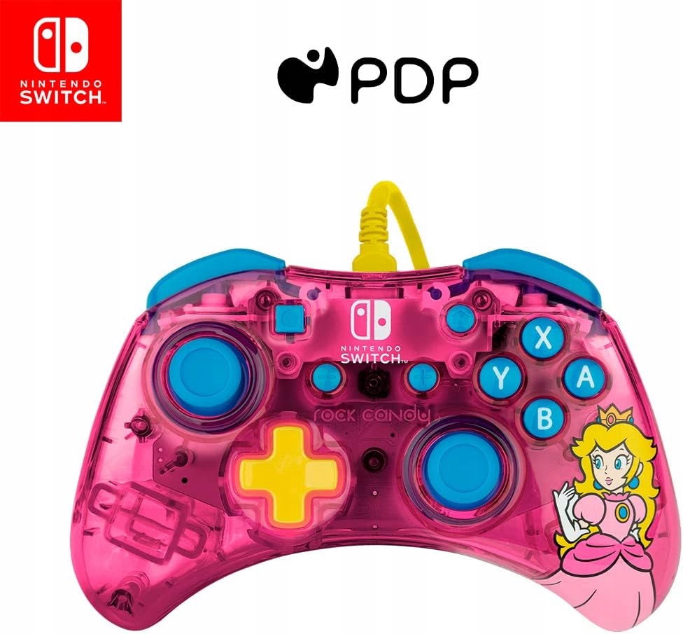 Kontroler PDP Rock Candy Nintendo Switch, Peach – Twoja kolorowa przygoda w grach