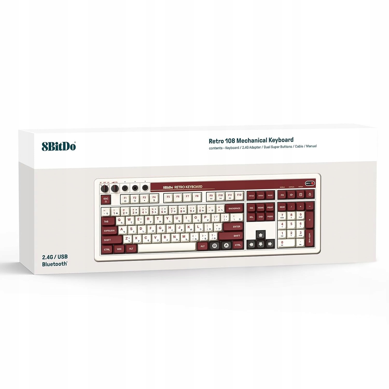 Klawiatura mechaniczna 8bitdo 108 Fami Edition – Retro styl w nowoczesnym wydaniu