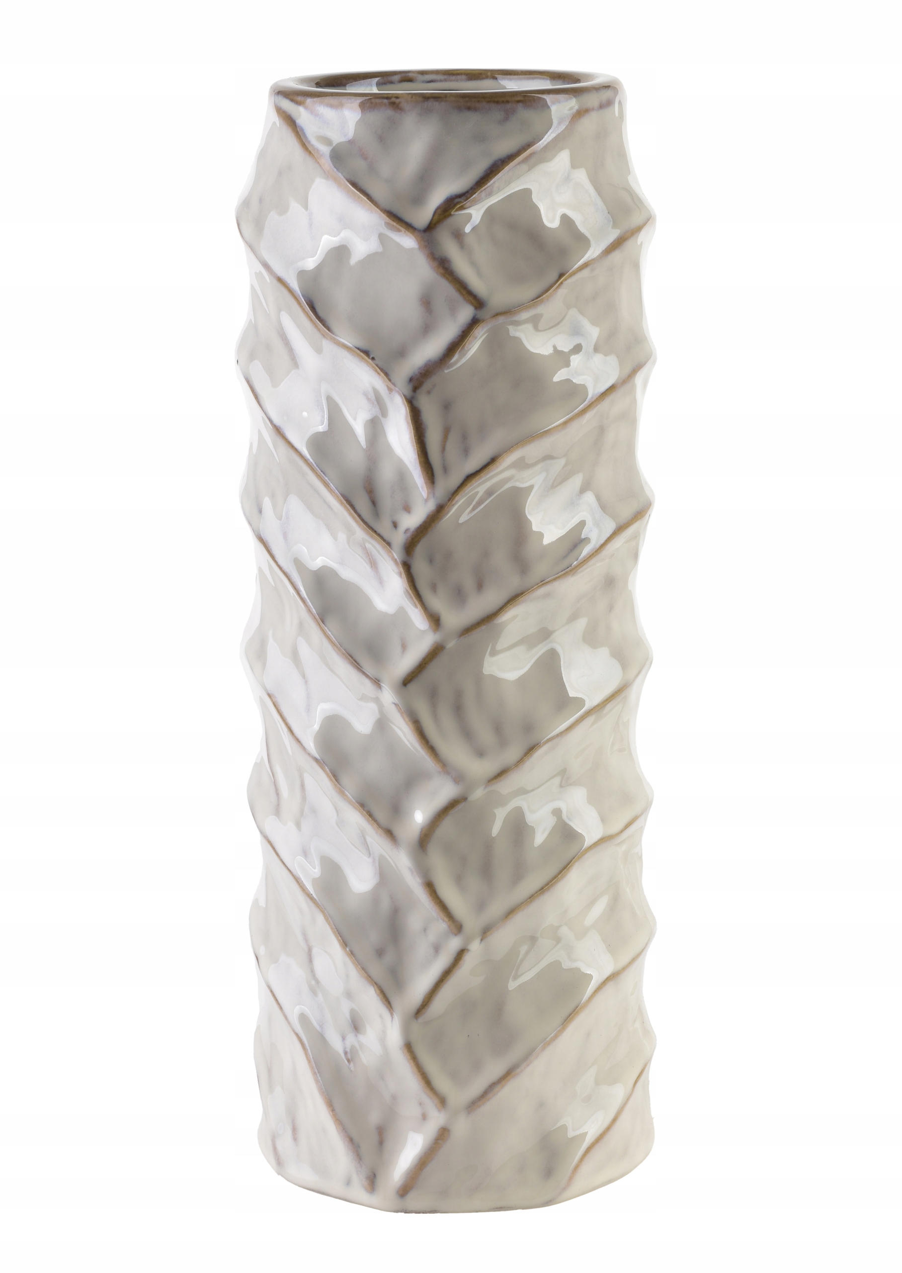 Wazon TALLIE BEIGE 13x9x35cm – Elegancja w Twoim wnętrzu