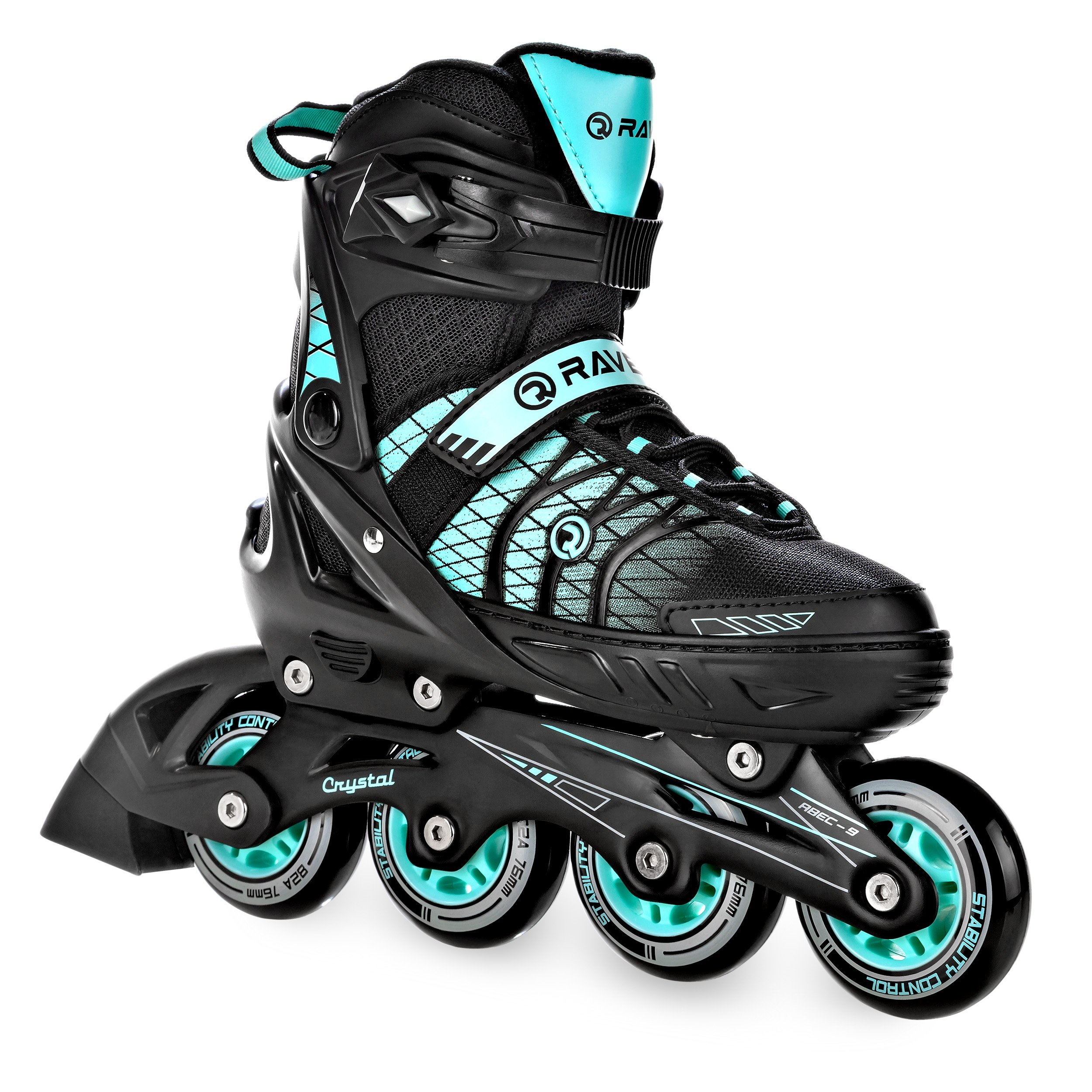 Rolki Łyżwy 2w1 RAVEN Crystal Black/Mint 38-42 Maksymalna długość wkładki 27.5 cm