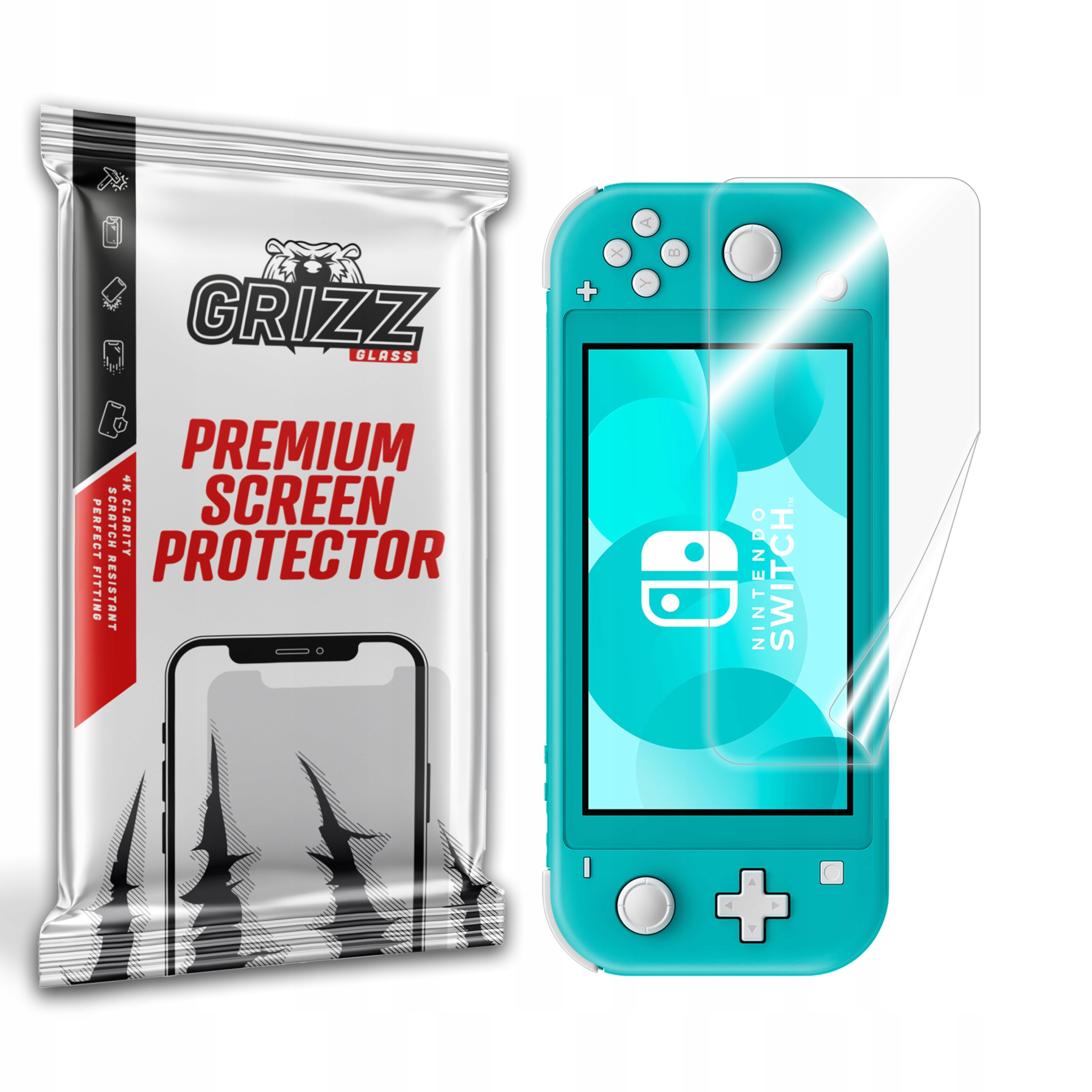 GrizzGlass Folia ceramiczna GrizzGlass CeramicFilm do Nintendo Switch Lite – Doskonała ochrona ekranu