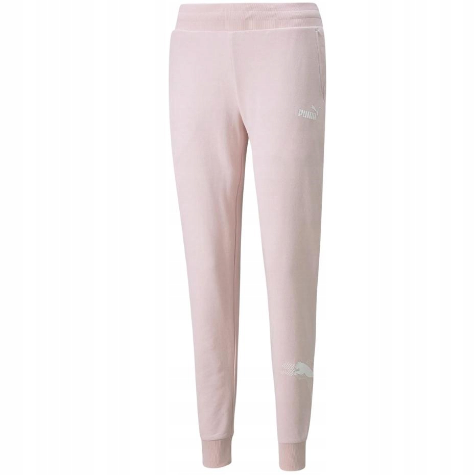 Spodnie damskie Puma Power Graphic Pants różowe 847115 16 – Komfort i styl w jednym