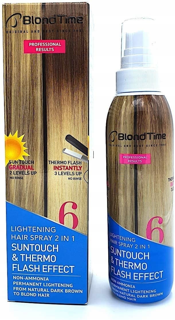 BLOND Time 6 Rozjaśniacz w sprayu 200ml – Naturalne rozjaśnienie dla blondynek