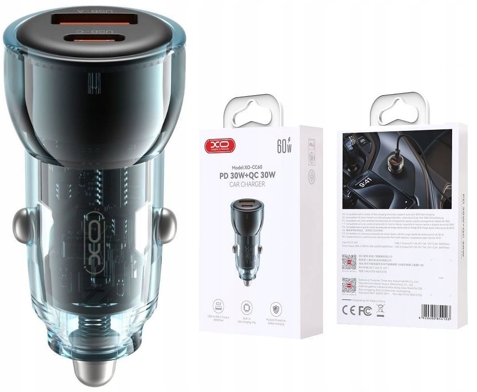 Wydajność ładowania – 60W mocy i 3A prądu