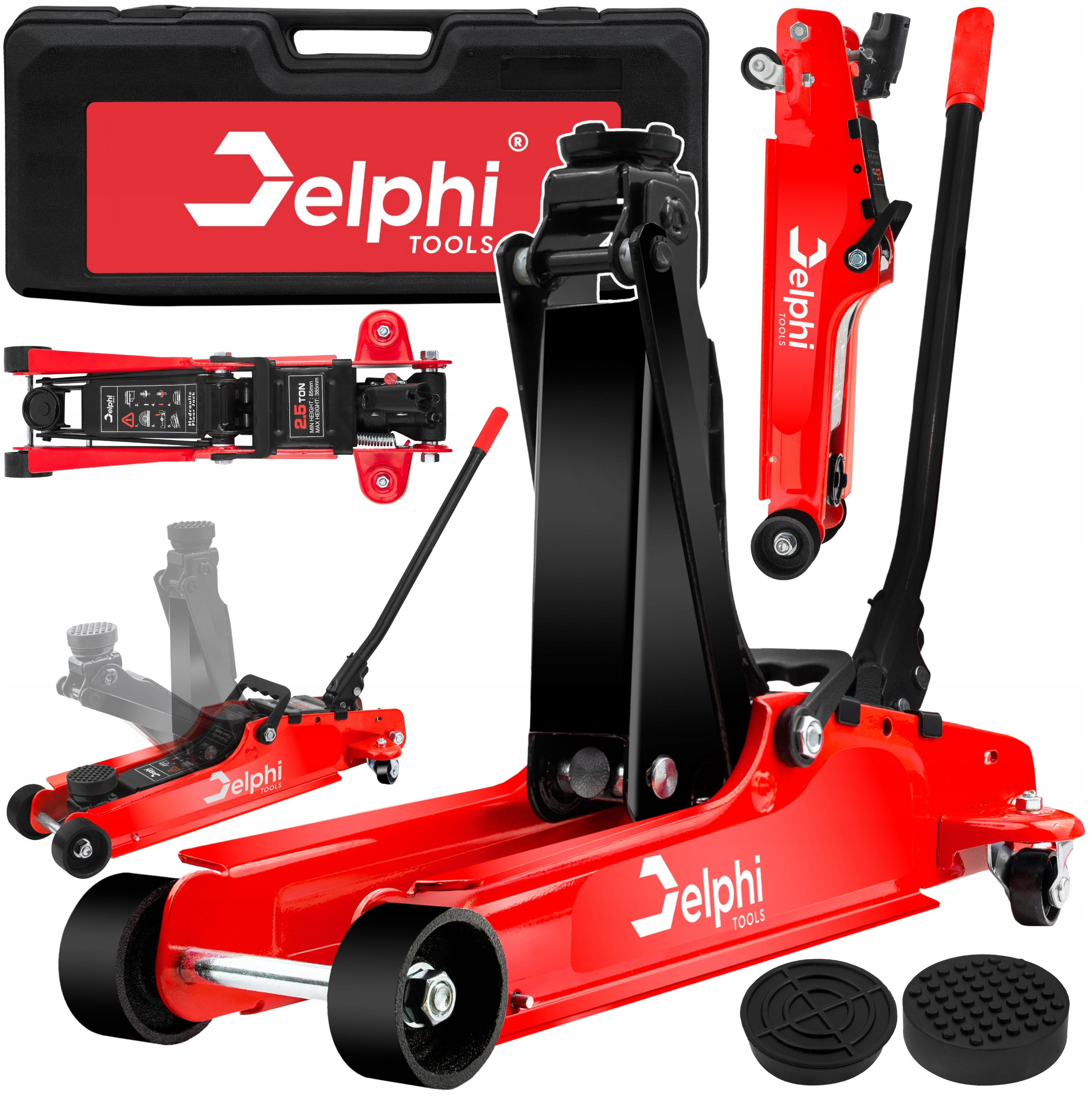 Podnośnik Samochodowy Żaba Hydrauliczny Lewarek Niskoprofilowy 2,5T Guma – Wydajne narzędzie do podnoszenia pojazdów