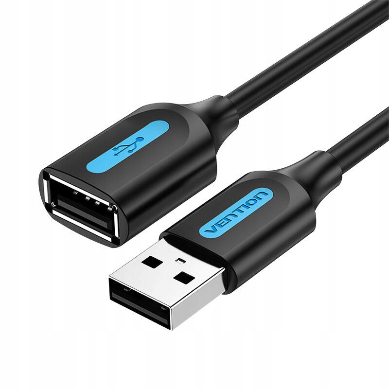 Kabel USB-A - USB-A 1.5 m Czarny (CBIBG) – Wygodne połączenie dla Twojego komputera