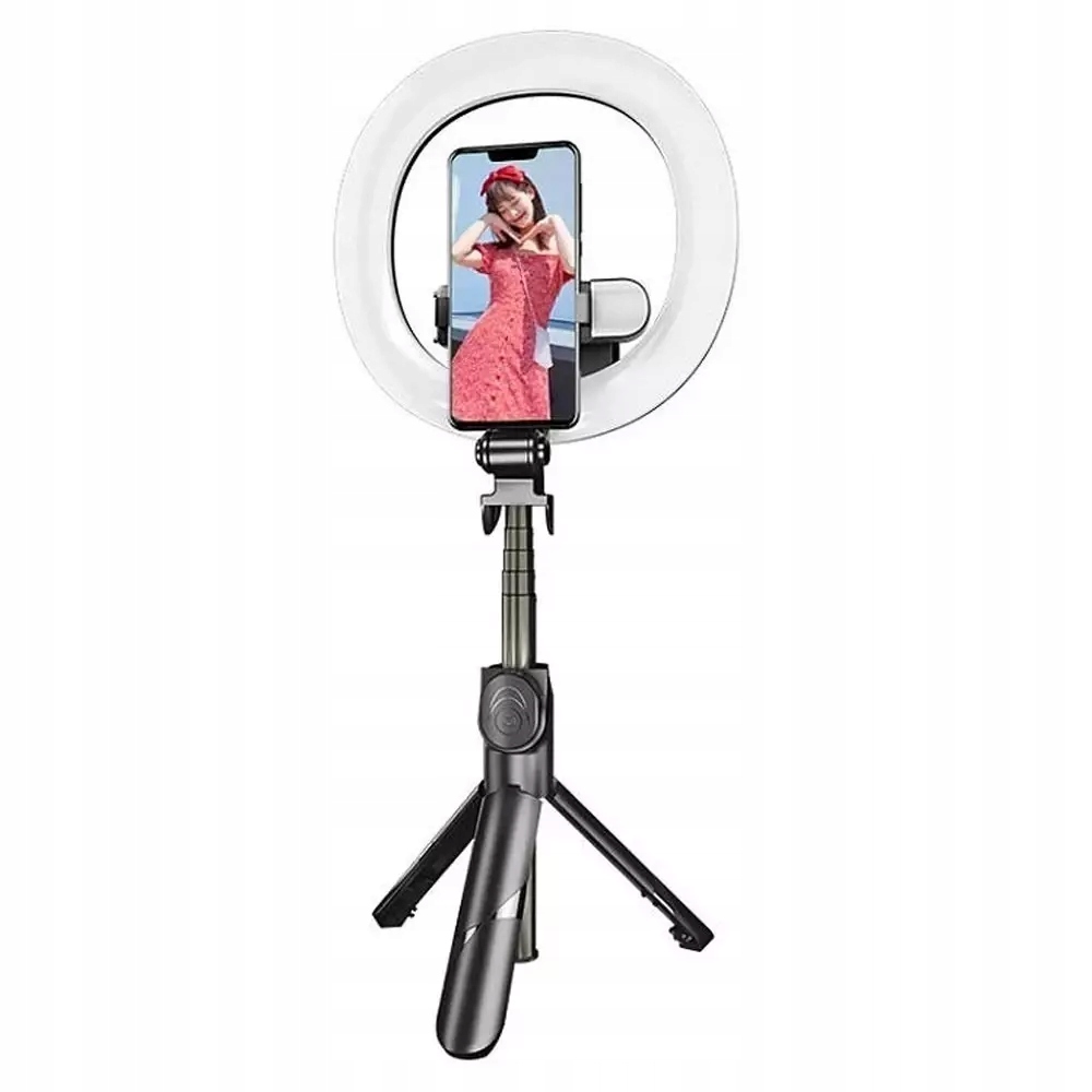 Selfie stick/statyw Puluz z podwójnym oświetleniem LED – Twój idealny towarzysz do zdjęć