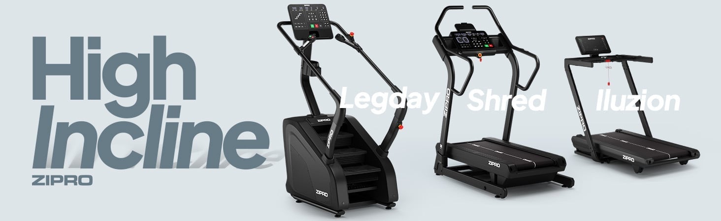 Seria ZIPRO High Incline – schody Legday oraz bieżnie SHRED i ILUZION.